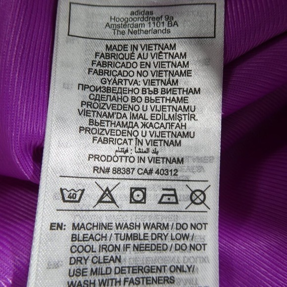 Adidas Women's 2 Piece Track Suit Set Purple Burst Size XS J-IY4736 P-IY4726 - Picture 11 of 13
